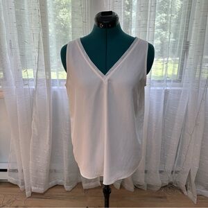 Ann Taylor White Blouse Top